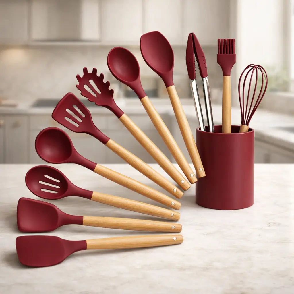 Kit 12 Utensílios Silicone