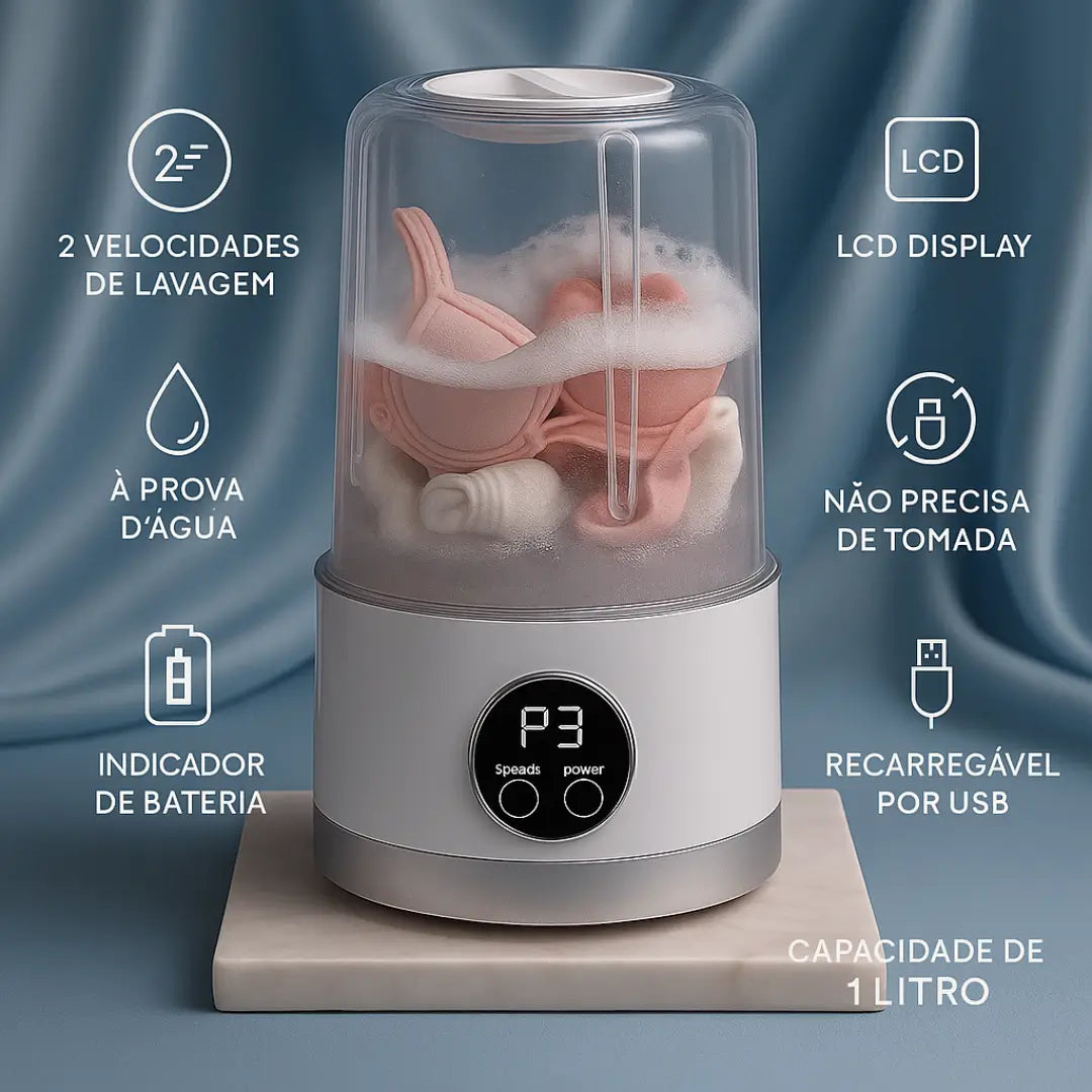 LavaFácil – Máquina de Lavar Portátil