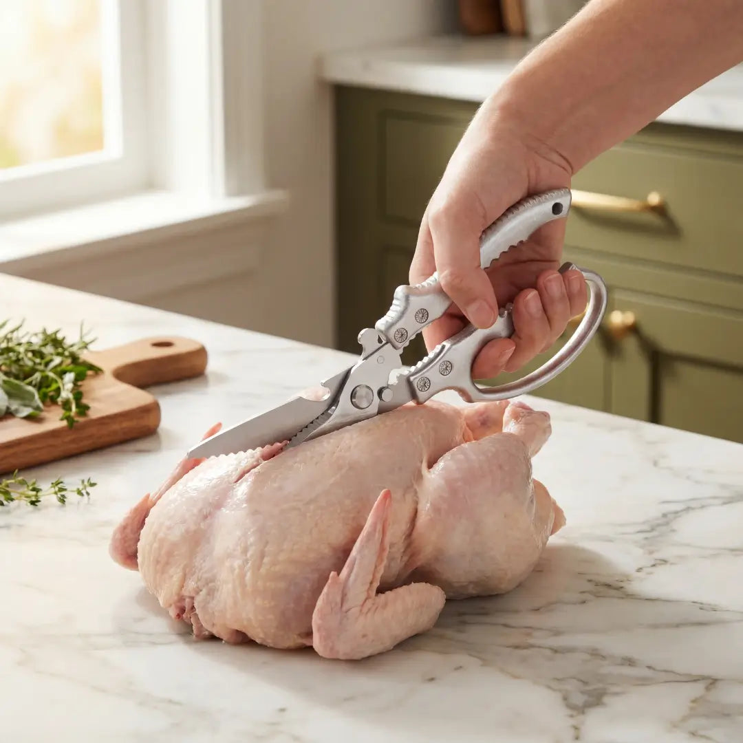 CutMaster – Tesoura Profissional de Cozinha Inox