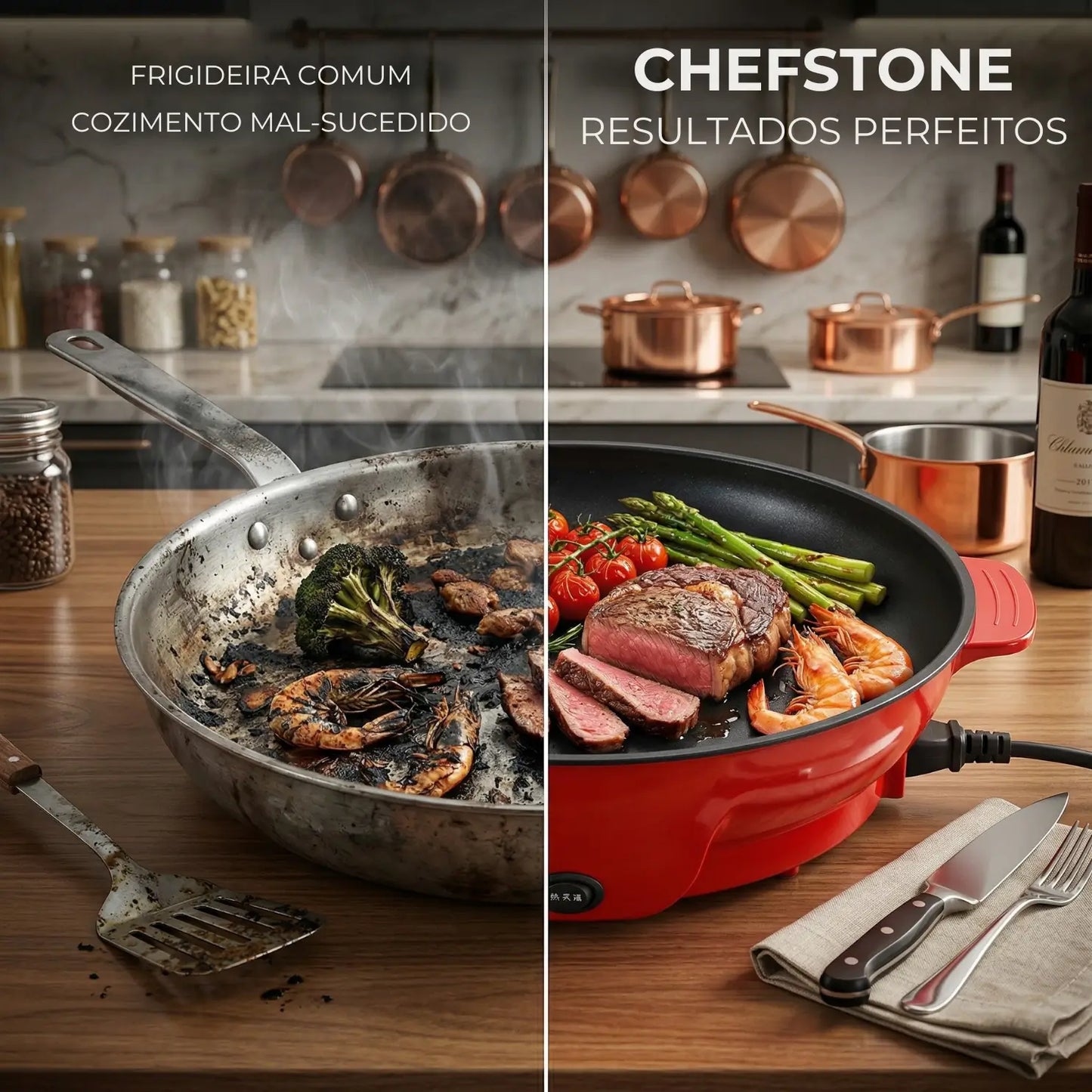 ChefStone Frigideira Elétrica Antiaderente