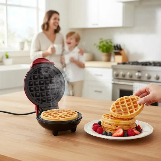 Máquina de Waffle + Ebook 100 Receitas Exclusivas
